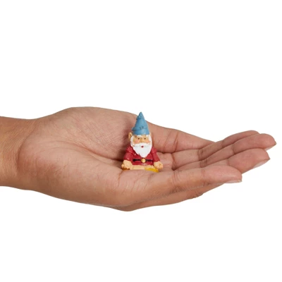 Juvale 4 Pieces Mini Garden Gnomes, Outdoor Fairy Miniature Statue Accessories Set, Decorations In Funny Poses, Yard Ornaments For Yoga Gifts, Planter 5 Juvale 4 Pieces Mini Garden Gnomes, Outdoor Fairy Miniature Statue Accessories Set, Decorations In Funny Poses, Yard Ornaments For Yoga Gifts, Planter - Image 5