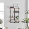 34.5" X 23.6" Rhodes 4 Tier Modern Floating Windowsill Wall Shelf Unit - Danya B.