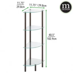 MDesign Household Floor Storage Corner Tower, 4 Tier 18 MDesign Household Floor Storage Corner Tower, 4 Tier -Safavieh Outlet Store GUEST 640aa04b 91bd 40d1 932b 0a0a62e72f90