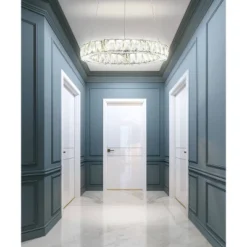 15.75" Metal/Crystal Adjustable Reese Pendant (Includes Energy Efficient Light Bulb) Chrome - JONATHAN Y -Safavieh Outlet Store GUEST 6461a2a2 3289 4319 96df 78538d535a90