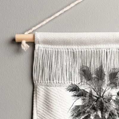 Bethany Young Photography Monochrome California Palms Fiber Wall Art - Society6 2 Bethany Young Photography Monochrome California Palms Fiber Wall Art - Society6 - Image 2