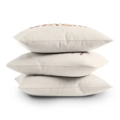 16"x16" Rachel 'Merry And Bright' Square Throw Pillow Light Beige - Deny Designs -Safavieh Outlet Store GUEST 64c88217 73fd 4f04 b3e5 77cfe1c84169