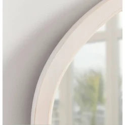 24" X 36" Hogan Oval Decorative Framed Wall Mirror White - Kate & Laurel All Things Decor -Safavieh Outlet Store GUEST 6609a226 206c 4eea a546 05f2d1dcc57a