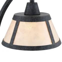 Franklin Iron Works Oak Rustic Farmhouse Desk Table Lamp 22" High Gray With USB And AC Power Outlet In Base Wash Mica Shade For Bedroom Living Room -Safavieh Outlet Store GUEST 6618ab13 a268 4154 ba6f 1b1ed5954b63