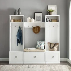 Harper Entryway Shelf White - Crosley -Safavieh Outlet Store GUEST 669d23ea 5c4d 4513 a19b 81d6afdf1edb