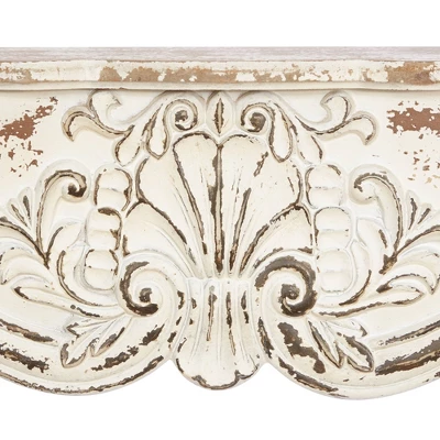 28" X 9" Rustic Fir Wood Wall Shelf - Olivia & May 19 28" X 9" Rustic Fir Wood Wall Shelf - Olivia & May - Image 19