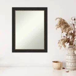 22" X 28" Non-Beveled Accent Bronze Narrow Wall Mirror - Amanti Art 10 22" X 28" Non-Beveled Accent Bronze Narrow Wall Mirror - Amanti Art -Safavieh Outlet Store GUEST 68e6f7db 0a13 4c63 94e1 d835b05fcb59