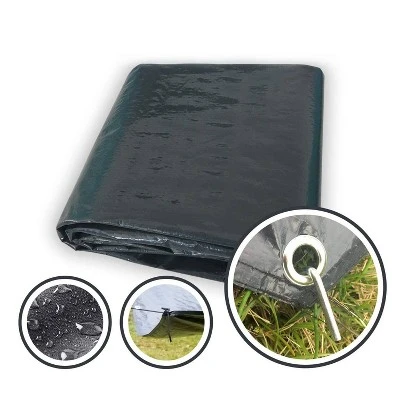 Waterproof PE Tarp Floor Mat For Screen House Gazebo - Alvantor 6 Waterproof PE Tarp Floor Mat For Screen House Gazebo - Alvantor - Image 6