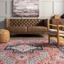 NuLOOM Amber Machine Washable Floral Aztec Area Rug -Safavieh Outlet Store GUEST 692a1a7e 4520 4e40 ba6f 3047a10f4c22