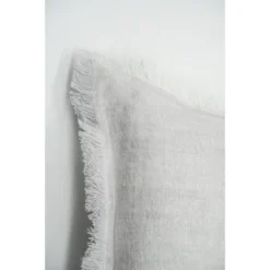 Light Grey Crossdye Down Alternative So Soft Linen Pillow