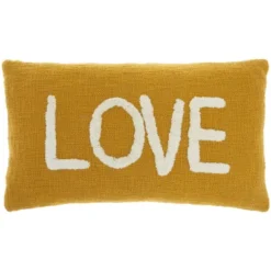 12"x21" Oversize Life Styles 'Love' Tufted Lumbar Throw Pillow - Mina Victory -Safavieh Outlet Store GUEST 69f32333 c2f2 44d5 aba1 4f0efb66a590