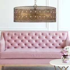 23.5" 3-Light Bryar Chandelier Brass/Crystal - River Of Goods -Safavieh Outlet Store GUEST 69f7d56e e1b2 4e59 8a88 098660930621