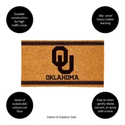 Evergreen University Of Oklahoma Logo Turf Mat, Brown- 28 X 16 Inches Indoor Outdoor Doormat -Safavieh Outlet Store GUEST 6df2a8ad 13ef 435a 9031 e6530f501143