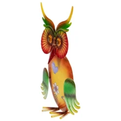 Northlight 11" Orange And Green Metal Owl Outdoor Decoration 5 Northlight 11" Orange And Green Metal Owl Outdoor Decoration -Safavieh Outlet Store GUEST 6ec314e4 5557 43e4 b2ba b99836ff55e4