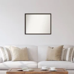 29" X 23" Non-Beveled Carlisle Espresso Narrow Wood Wall Mirror - Amanti Art -Safavieh Outlet Store GUEST 6f1c078b 3e25 4a88 9ed2 a3e53daddcb4