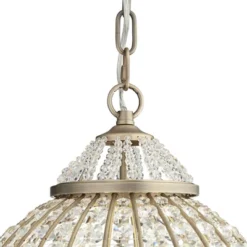 Vienna Full Spectrum Wallingford Antique Brass Chandelier 16" Wide French Crystal Glass 6-Light Fixture For Dining Room House Kitchen Island Entryway -Safavieh Outlet Store GUEST 6f31a3c1 e1b0 4126 bf4c a2b4d15b952d