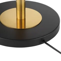 Possini Euro Design Modern Pharmacy Floor Lamp 54" Tall Matte Black Warm Gold Adjustable Metal Shade For Living Room Reading House -Safavieh Outlet Store GUEST 6fb73942 71f4 43dd 9183 ca000e276fac