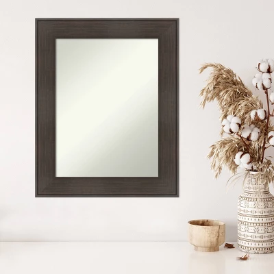24" X 30" Non-Beveled William Rustic Woodgrain Wall Mirror - Amanti Art 4 24" X 30" Non-Beveled William Rustic Woodgrain Wall Mirror - Amanti Art - Image 4