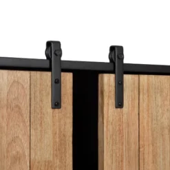 30" X 7.25" X 27.5" Samuels Decorative Wood And Metal Wall Cabinet Charcoal/Rustic Brown - Kate & Laurel All Things Decor -Safavieh Outlet Store GUEST 70676322 289e 49a4 a2b8 61e6a1b742c3