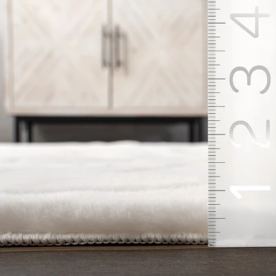 NuLOOM Camari Contemorary Faux Rabbit Machine Washable Area Rug 2 NuLOOM Camari Contemorary Faux Rabbit Machine Washable Area Rug - Image 2