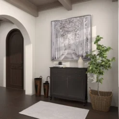 Canvas Landscape Trees Framed Wall Art With Silver Frame White - Olivia & May -Safavieh Outlet Store GUEST 70b73ffe 590d 4fd3 9363 16f62448afb4