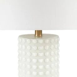 Grace Ivy Textured Dot Table Lamp (Includes LED Light Bulb) White/Gold - Ink+Ivy -Safavieh Outlet Store GUEST 71fe9f0a cc6a 4b81 bc16 6ef3b132b679