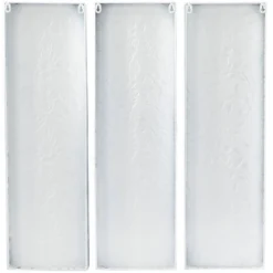 Set Of 3 Metal Floral Wall Decors With Embossed Details White - The Novogratz -Safavieh Outlet Store GUEST 723cb142 6917 41e2 bb6b f59261c6ba76