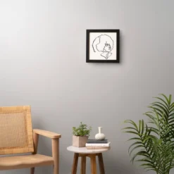 Domonique Brown Soul Fro Framed Wall Art Black - Deny Designs -Safavieh Outlet Store GUEST 73e0cefa 9237 4577 8d35 e8df7d108faf