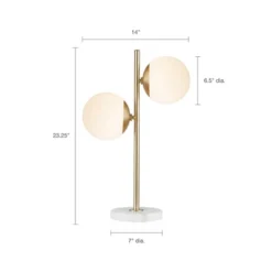 Holloway Table Lamp White/Gold -Safavieh Outlet Store GUEST 749b0017 2ecd 42a0 b742 c72667d0fc02