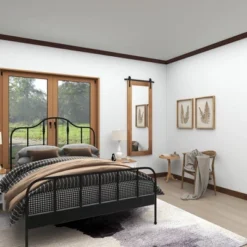 Wood Wall Mirror With Metal Hanging Rod Brown - Olivia & May -Safavieh Outlet Store GUEST 7623d425 6fac 40c1 8477 dbc8c867f549