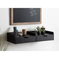 18" X 12" X 6.5" Kitt Floating Shelf Side Table - Kate & Laurel All Things Decor -Safavieh Outlet Store GUEST 76e3ce3f 0a83 4575 9e71 4912d1574666