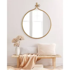 30" X 37" Yitro Metal Framed Wall Mirror Gold - Kate & Laurel All Things Decor -Safavieh Outlet Store GUEST 77aaf068 be19 4f56 ac37 97a6257d7740
