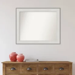 33" X 27" Non-Beveled Imperial White Wall Mirror - Amanti Art 13 33" X 27" Non-Beveled Imperial White Wall Mirror - Amanti Art -Safavieh Outlet Store GUEST 7858c495 b9de 47a6 9a5b 807b2ed12db4