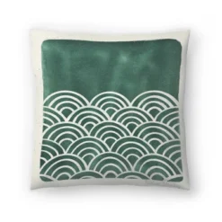 Americanflat Scallop Waves Teal Throw Pillow By Pauline Stanley -Safavieh Outlet Store GUEST 7a574a76 15fe 49c2 9422 bfd9a617396f