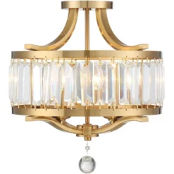 Vienna Full Spectrum Prava Modern Ceiling Light Semi Flush Mount Fixture 16 1/2" Wide Warm Brass 4-Light Crystal Drum For Bedroom Kitchen Living Room 9 Vienna Full Spectrum Prava Modern Ceiling Light Semi Flush Mount Fixture 16 1/2" Wide Warm Brass 4-Light Crystal Drum For Bedroom Kitchen Living Room -Safavieh Outlet Store GUEST 7b74f4d4 6722 4a28 a8a4 539ac4e3fda0