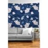 BlueLela Rabbits And Flowers Tapestry - Society6