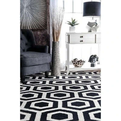 NuLOOM Hand Tufted Honeycomb Mayra Area Rug 5 NuLOOM Hand Tufted Honeycomb Mayra Area Rug - Image 5