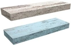 Sorbus Rustic Wood Coastal Beach Style Hanging Rectangle Wall Shelves -Safavieh Outlet Store GUEST 7c54f6e2 5f1d 4f7a a304 096c86949221