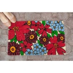 1'4" X 2'4" Forget Me Nots Blooms Indoor/Outdoor Coir Doormat - Entryways -Safavieh Outlet Store GUEST 7d14ffd4 f831 46b6 a684 380efabfb6c0