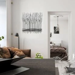 LuxenHome Rustic Black Metal Abstract Field Of Trees Wall Art Decor -Safavieh Outlet Store GUEST 7d578e85 826d 4d9e 9218 7fda273f0067