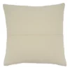 Saro Lifestyle Fringe Stripe Design Throw Pillow With Down Filling, Ivory, Ivory, 22" X 22"