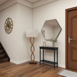 Wood Scroll Arabesque Wall Decor With Metal Fleur De Lis Relief Brown - Olivia & May -Safavieh Outlet Store GUEST 7d7a4646 ed0e 48a7 b332 5e4e8e62e861