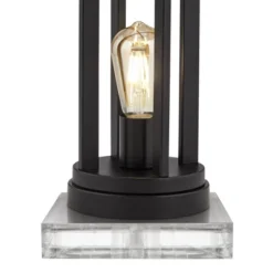 360 Lighting Marcel Modern Table Lamps Set Of 2 With Square Risers 24 1/4" High LED Nightlight USB Charging Port Black Natural Shade For Bedroom Desk -Safavieh Outlet Store GUEST 7dba602e bd6b 485e 9cc6 18d4ca93aa6b