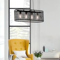 30" 4-Light Gianna Chandelier Black - River Of Goods 14 30" 4-Light Gianna Chandelier Black - River Of Goods -Safavieh Outlet Store GUEST 7df4b172 f07b 43e1 922d 1ba5d90cf38d