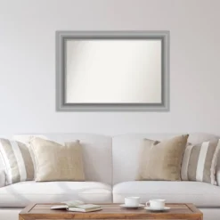 42" X 30" Non-Beveled Peak Polished Nickel Wall Mirror - Amanti Art 10 42" X 30" Non-Beveled Peak Polished Nickel Wall Mirror - Amanti Art -Safavieh Outlet Store GUEST 7e430c49 4dc4 49c9 afd9 d45a8284e79b
