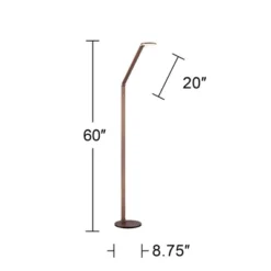 Possini Euro Design Magnum Modern Task Floor Lamp 61" Tall French Bronze Brown Metal LED Adjustable For Living Room Reading Bedroom Office House Home -Safavieh Outlet Store GUEST 7e5da65c 8cda 428e 8445 14e1b6f5eaa2