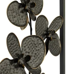 Set Of 2 Metal Floral Orchid Wall Decors With Black Frame Black - Olivia & May -Safavieh Outlet Store GUEST 7eaa6bf3 61f8 4136 afb5 fe903d2e894c