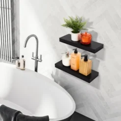 Sorbus Rustic Wood Coastal Beach Style Hanging Rectangle Wall Shelves -Safavieh Outlet Store GUEST 7eaeef3f a8a5 494e a7ac cb2c77bccd24