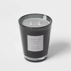 Colored Vase Glass With Dustcover & Black Teak Candle Black - Threshold™ -Safavieh Outlet Store GUEST 7eb20721 3aad 4b54 8e74 2e0b39a53599