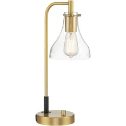 Possini Euro Design Possini Euro Kinzie Desk Lamp With Power Outlet And USB Ports Warm Gold -Safavieh Outlet Store GUEST 7f88220f 65ba 4b70 8498 c37bc8686c2b
